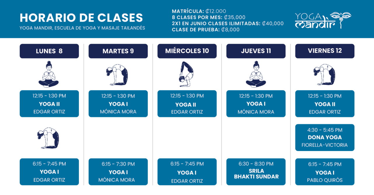 Horario Junio